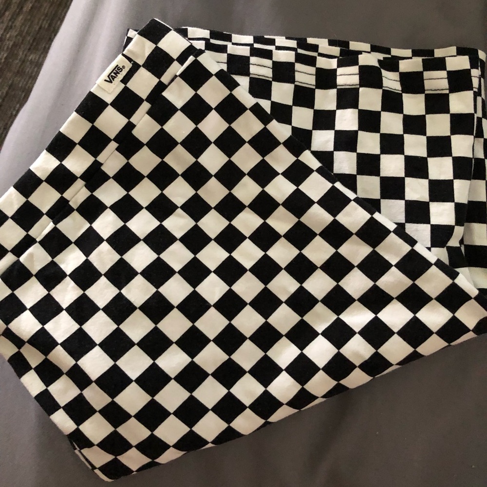 VANS Checkered biker shorts
